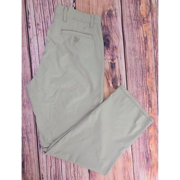 Footjoy FJ Mens Beige Performance Tour Golf Pants 34x32 - Picture 3 of 8